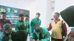 FOTO: Aksi Dokkes Polda Sulsel Periksa Kesehatan 3.000 Ojol Makassar